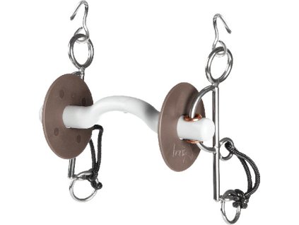 Wędzidło Pelham ze stałym ścięgierzem BERIS, twarde, 18 mm