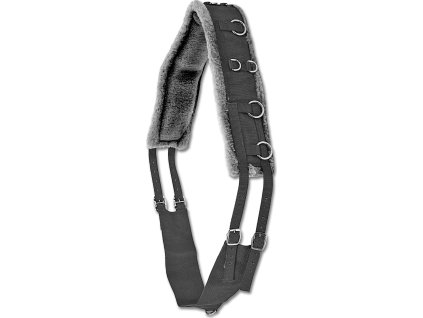 Nylonowy pas do lonżowania Soft Waldhausen, czarny