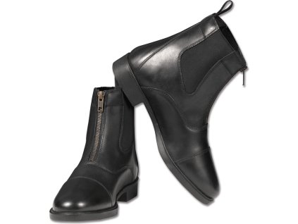 Skórzane sztyblety Boston ELT, dla dorosłych, czarne