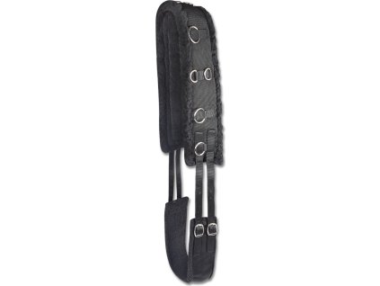 Pas do lonżowania Colour Waldhausen, ze skórą owczą, czarny