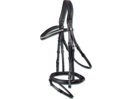 Ogłowie X-Line Supersoft Glam Waldhausen, czarne