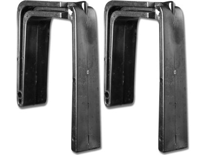 Haki do wiadra/żłobu Waldhausen, plastikowe, para, czarne