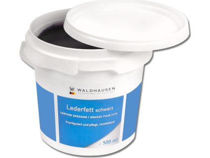 Smar do skóry Waldhausen, 500 ml, czarny
