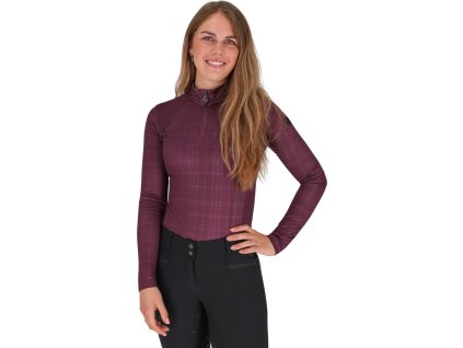 Koszulka sportowa Zahra QHP, dla dzieci, wine red