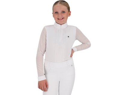 Koszulka Konkursowa Sennah QHP, dla Dzieci, Biała