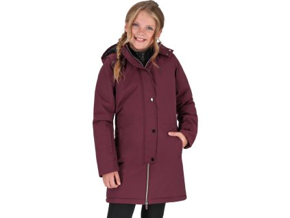 Zimowy płaszcz Maelynn QHP, dla dzieci, wine red