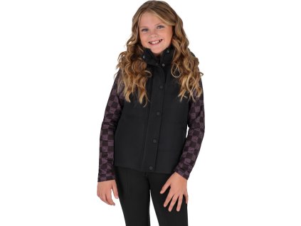 Kurtka/Kamizelka Rayah QHP, zimowa, dla dzieci, czarna