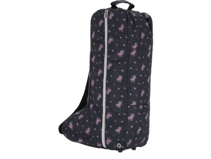 Torba na buty Lize QHP, dziecięca, black/violet