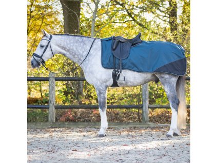 Derka treningowa QHP, z polarem, wodoodporna, mystic blue