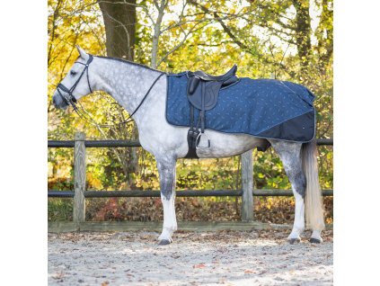 Derka treningowa QHP, z polarem, wodoodporna, navy dusk