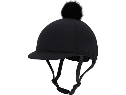 Pokrowiec na kask brokatowy QHP, czarny