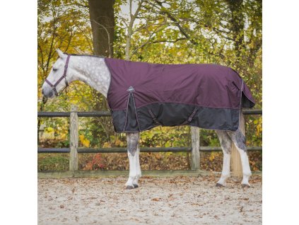 Derka padokowa QHP z wyższym kołnierzem, 150 g, wine red