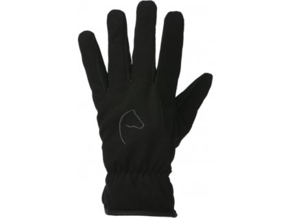 Rękawiczki jeździeckie Flocon Equithème, zimowe, czarne