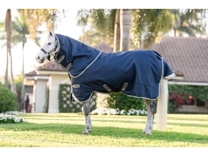 Derka padokowa Amigo Plus Pony, z kapturem, 50 g, navy/titanium grey & silver