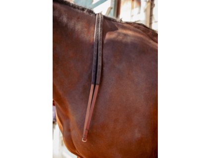 Wodze gumowe US Penelope, FULL, kasztan