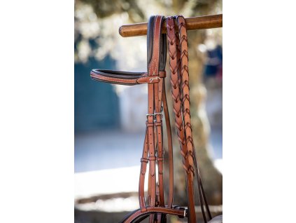 Plecionkowe wodze US Penelope, FULL, chestnut