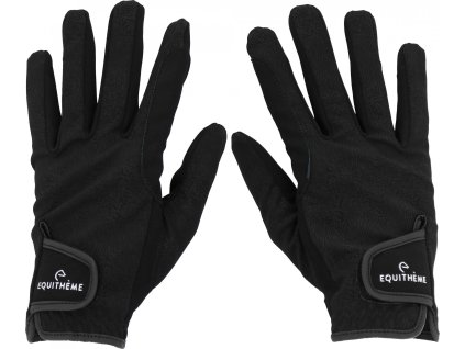 Rękawiczki jeździeckie Savage Equithème, black