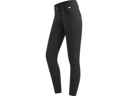 Bryczesy Comfort Ride Glam ELT, z pełnym lejem, damskie, czarne