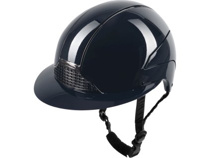 Kask jeździecki H24 Lady Glossy SWING, blue glossy