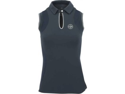 Koszulka Sarah Equithème, bez rękawów, damska, navy