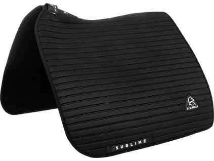 Czaprak Stripe Suede Acavallo, ujeżdżeniowy, czarny