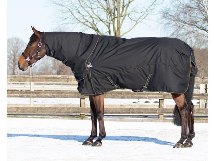 Derka padokowa Combo 2w1 QHP, z odpinanym elementem na szyję, 100 g+200 g, czarno-skręcony