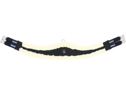 Popręg XTR Mouton Norton, z futrem jagnięcym, black/nature