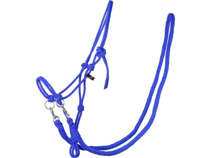 Kantar sznurkowy z wodzami QHP, kobaltowy niebieski