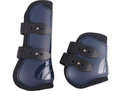 Komplet ochraniaczy na ścięgna przednie i tylne, QHP, 4 szt., granatowe