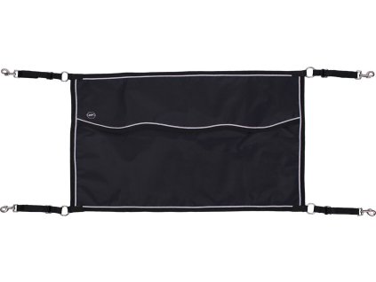 Zasłona stajenna QHP, 60 x 95 cm, czarna