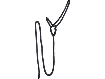 Kantar sznurkowy z uwiązem Q-essentials, czarny