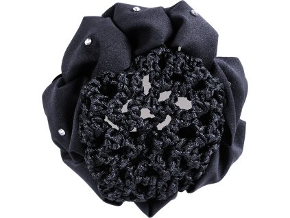 Siatka do włosów z kwiatem QHP, czarna