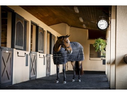 Derka stajenna Amigo Ripstop Insulator, 350 g, black/black & silver