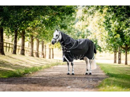 Derka padokowa Rambo Plus, z kapturem, 100 g, black/thunderstorm grey & silver