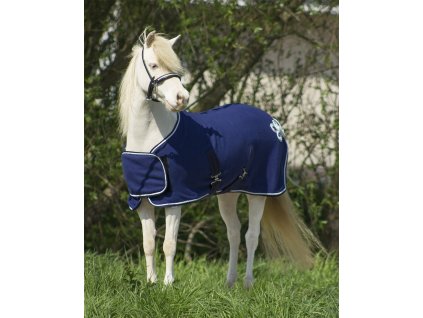 Derka chłodząca Ornament Falabella QHP, niebiesko-srebrna