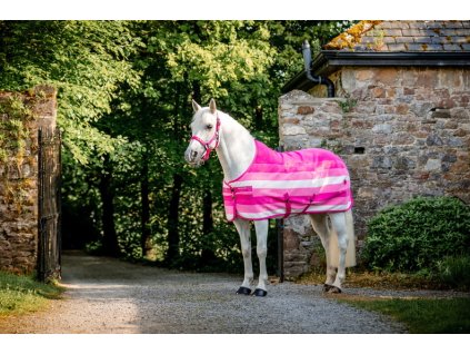 Derka chłodząca dla kucyka Newmarket Horseware, witney pink