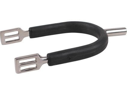 Ostrogi ze stali nierdzewnej z gumowymi elementami Q-essentials, damskie, różne rozmiary, czarne