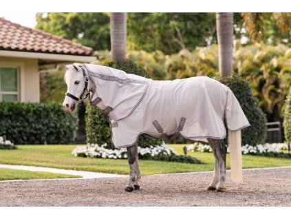 Derka przeciw owadom Amigo Bug Plus Pony, z kapturem, silver/titanium gray & silver