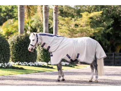 Derka przeciw owadom Amigo Bug Plus Pony, z kapturem, silver/lime, navy, pink & blue