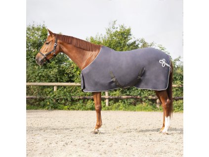 Derka chłodząca Ornament QHP, szary/srebrny