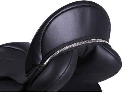 Ozdoba na siodło Brittany QHP, czarno-srebrna