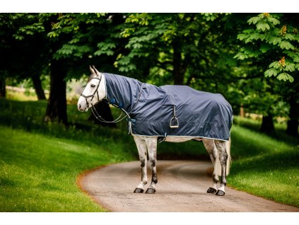 Derka wodoodporna Newmarket Horseware, z kapturem, 0 g, witney navy