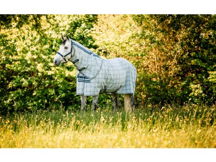 Derka przeciw owadom Newmarket Plus Horseware, z częścią szyjną, witney navy