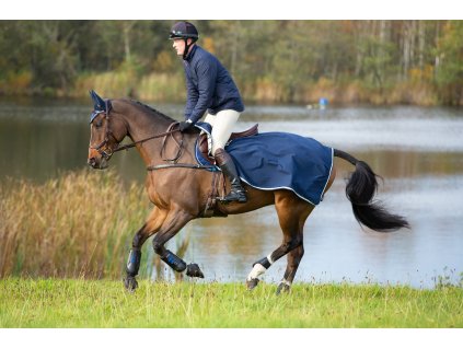 Derka chłodząca z polarem Rambo, wodoodporna, navy/thunderstorm grey & silver