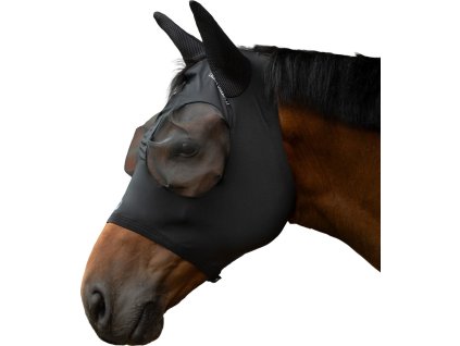 Maska przeciw owadom Amalfi Lauria Garrelli, z ochroną uszu, czarna