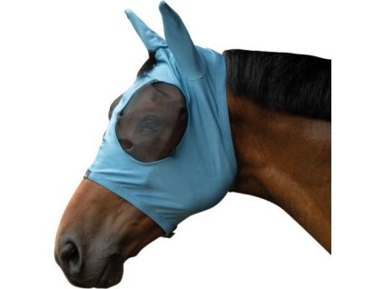 Maska przeciw owadom elastyczna HKM, z ochroną uszu, smokey blue