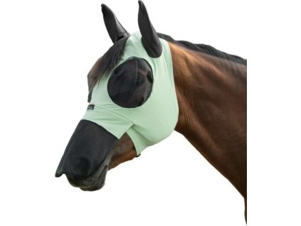 Maska przeciw owadom elastyczna HKM, z ochroną uszu i nozdrzy, jade green