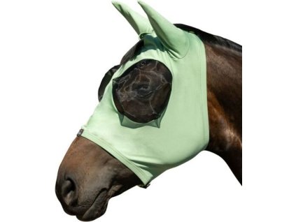 Maska przeciw owadom Elastic HKM, z ochroną uszu, jade green