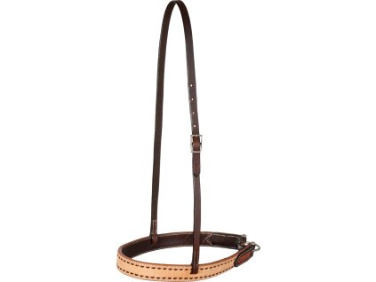 Nachrapnik westernowy dwukolorowy Pool's, chestnut/natural