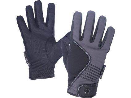 Rękawiczki Tromso QHP, zimowe, czarno-szare